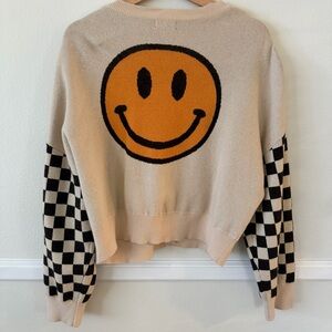 Check Mate Smiley Cardigan - Originality